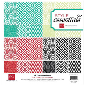 Набор бумаги Style Essentials 34th Street 30х30 см 12 листов от Echo Park