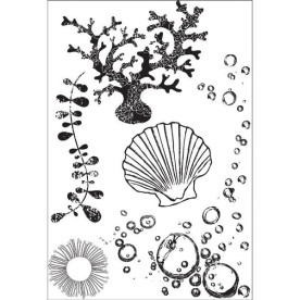 Набір акрилових штампів Rock Pool, 15,5х10 см, Kaisercraft