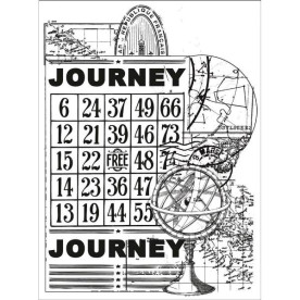 Акриловий штамп Journey, 10х7 см, Kaisercraft