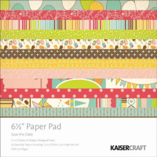 Набор бумаги Save the Date, 16х16 см, 40 листов от Kaisercraft
