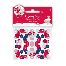 Набір гудзичків Fizzy Moon Festive Fun Buttons, 80 шт.