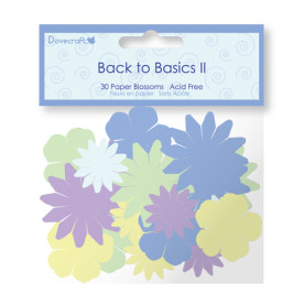 Набор цветочков Back to Basics II Blossoms от Dovecraft, 30 шт.