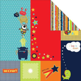 Двусторонняя бумага Outer Space 30х30 см от Kaisercraft