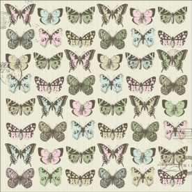 Односторонняя бумага с фольгой Dijon 30х30 см от Kaisercraft