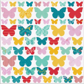Односторонняя бумага с глосси-акцентами Flutter 30х30 см от Kaisercraft