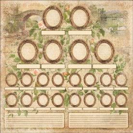 Односторонній папір з фольгою Moments 30х30 см від Kaisercraft