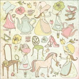 Лист з наклейками Princess 30х30 см від Kaisercraft