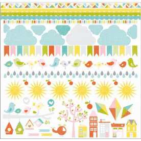 Лист з наклейками Sunshine 30х30 см від Kaisercraft