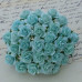 Набор 10 декоративных розочек Pastel Green, 15 мм