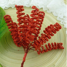 Спиральная тычинка красного цвета 1 шт, 3 см