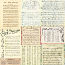 Односторонній скраппапір Here We Come a Caroling від Melissa Frances