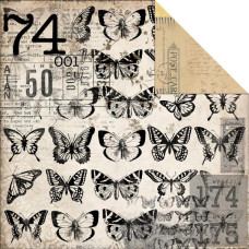 Двусторонняя бумага Butterflies 30х30 от Kaisercraft