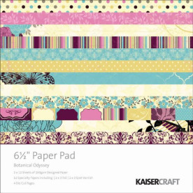 Набор бумаги Botanical Odyssey, 16х16 см, 40 листов от Kaisercraft