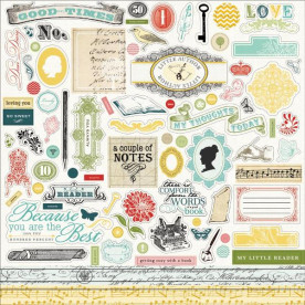 Лист з наклейками Element 30х30 см від Carta Bella