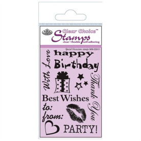 Набір акрилових штампів Special Occasions 9х6 см, Royal Brush