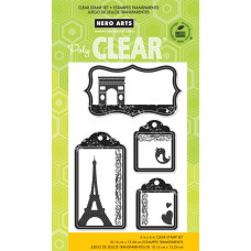 Набір акрилових штампів Travel Tags, 4 шт, 15х10 см, Hero Arts