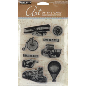 Набор резиновых штампов Past Times, 9 шт, 15х10 см, Hero Arts