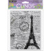 Резиновый штамп Newspaper Eiffel Tower 14,5х11,5 см, Hero Arts