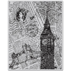 Резиновый штамп London Background 14,5х11,5 см, Hero Arts
