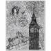 Резиновый штамп London Background 14,5х11,5 см, Hero Arts