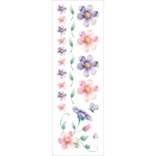 Натирки с глиттером Flower Magic 23,5х7,0 см от компании Royal Brush