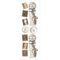 Натирання з глітером Cancelled Stamps 23,5х7,0 см від компанії Royal Brush