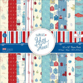 Набір паперу Ahoy There, 16 аркушів, 30х30 см від Papermania