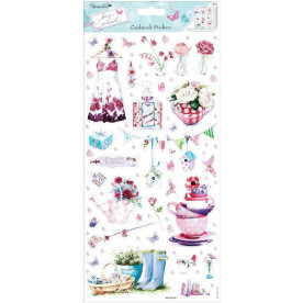 Набор наклеек с глиттером Lucy Cromwell 30х15 см, компании Papermania