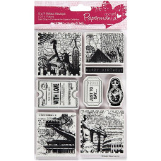 Набір гумових штампів Bookprint 18х13 см, Papermania
