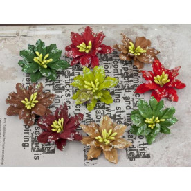 Набор цветочков Lucido, 9 шт, 3,8 см от компании Prima