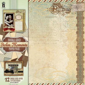 Набір паперу Stolen Moments 30х30 см 6 листів від Hot Off The Press