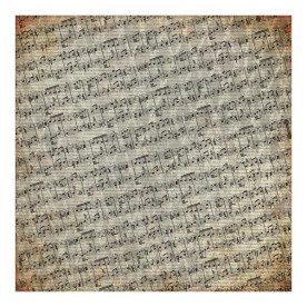 Односторонній папір Diagonal Music 30х30 см від Authentique Paper
