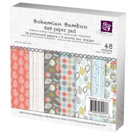Набор бумаги Bohemian Bamboo, 15х15 см 16 листов от Prima Marketing