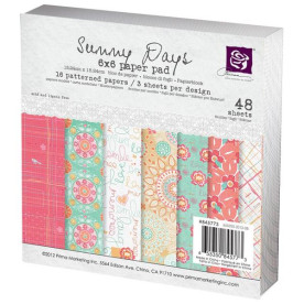 Набор бумаги Sunny Days, 15х15 см 16 листов от Prima Marketing