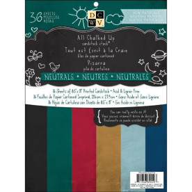 Набір паперу з текстурою дошки All Chalked Up 12 аркушів формату А4 від DCWV