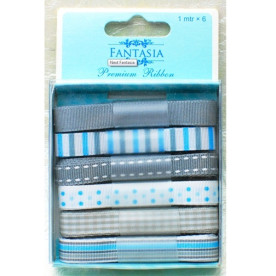 Набір стрічок "Блакитні мрії", 6 шт, 100 см від компанії Fantasia