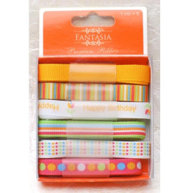 Набор ленточек "С Днем Рождения", 6 шт, 100 см от Fantasia
