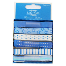 Набор ленточек "Голубое мерцание", 6 шт, 100 см от Fantasia
