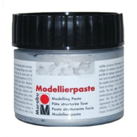Моделююча паста сріблястого кольору від Marabu, 100 мл