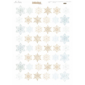 Набор высечек "Зимняя пора - снежинки, маленькие", 30х21 см от Lesia Zgharda