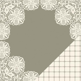 Двусторонняя бумага для скрапбукинга Round Lace - Tie the Knot от Making Memories