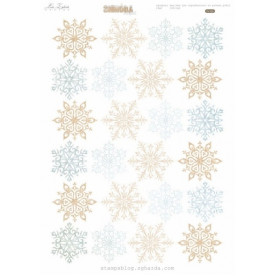 Набор высечек "Зимняя пора - снежинки, большие", 30х21 см от Lesia Zgharda