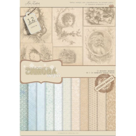 Набір паперу "Зимова пора", 12 аркушів А4 200 г / м2 від Lesia Zgharda