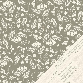 Двусторонняя бумага для скрапбукинга Brocade - Tie the Knot от Making Memories