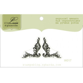 Акриловый штамп Уголки виньетки 4.0х2.0 см