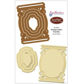 Набор ножей Vintage Labels #5, 4 шт от компании Justrite