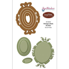 Набор ножей Vintage Labels #6, 4 шт от компании Justrite