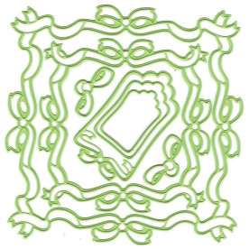 Набор ножей для тиснения и вырезания Ribbon Frame Square от Lea'bilities