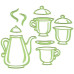 Набір ножів для тиснення і вирізання Tea Set від Lea'bilities