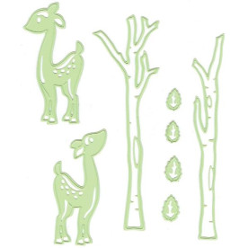 Набір ножів для тиснення і вирізання Deer & Trees від Lea'bilities